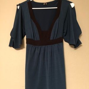 Green & Black Cold Should Blouse - Formal/Sexy